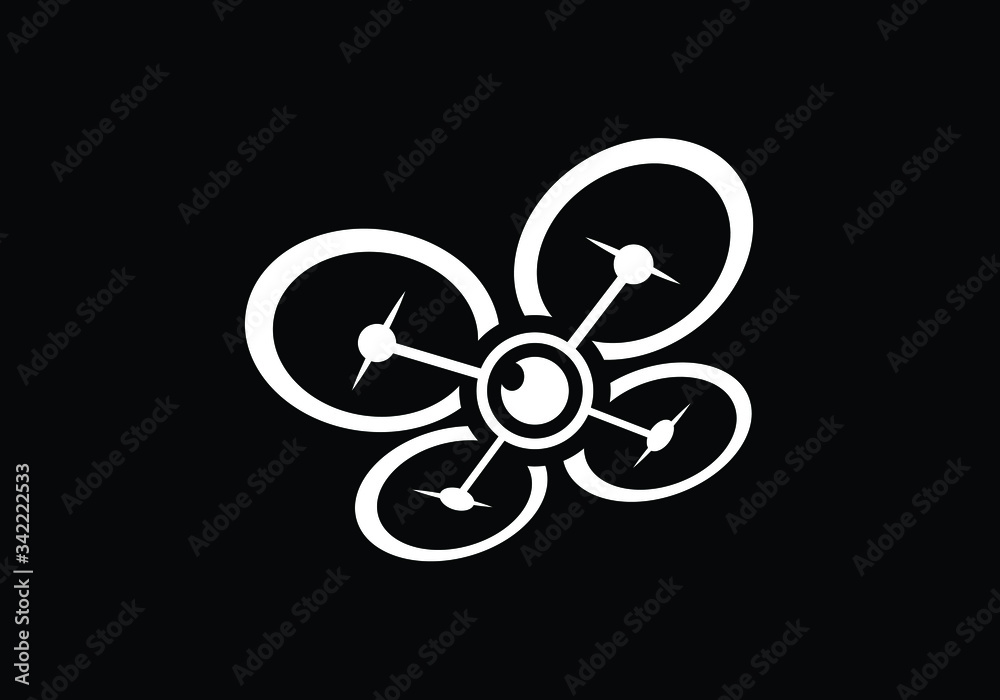 Drone Logo Concept Design, Arial logo Drone Logo Concept Design, Arial logo