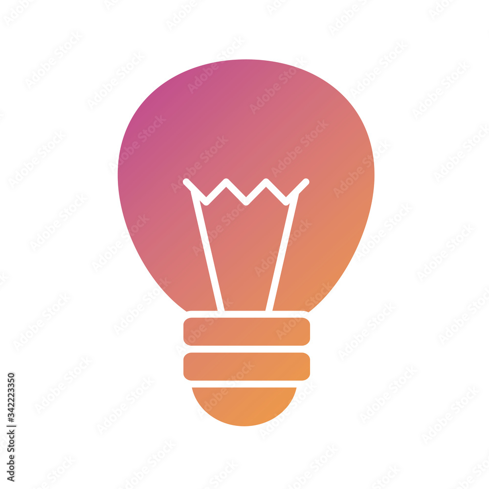 bulb light silhouette style icon bulb light silhouette style icon