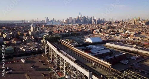 View of New York from the train tracks
