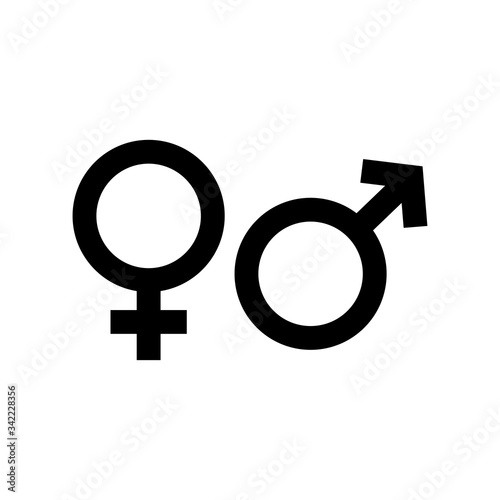Gender symbol. design template vector