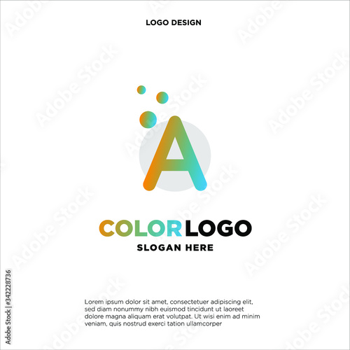 A letter logo, business logo design, vector icon.