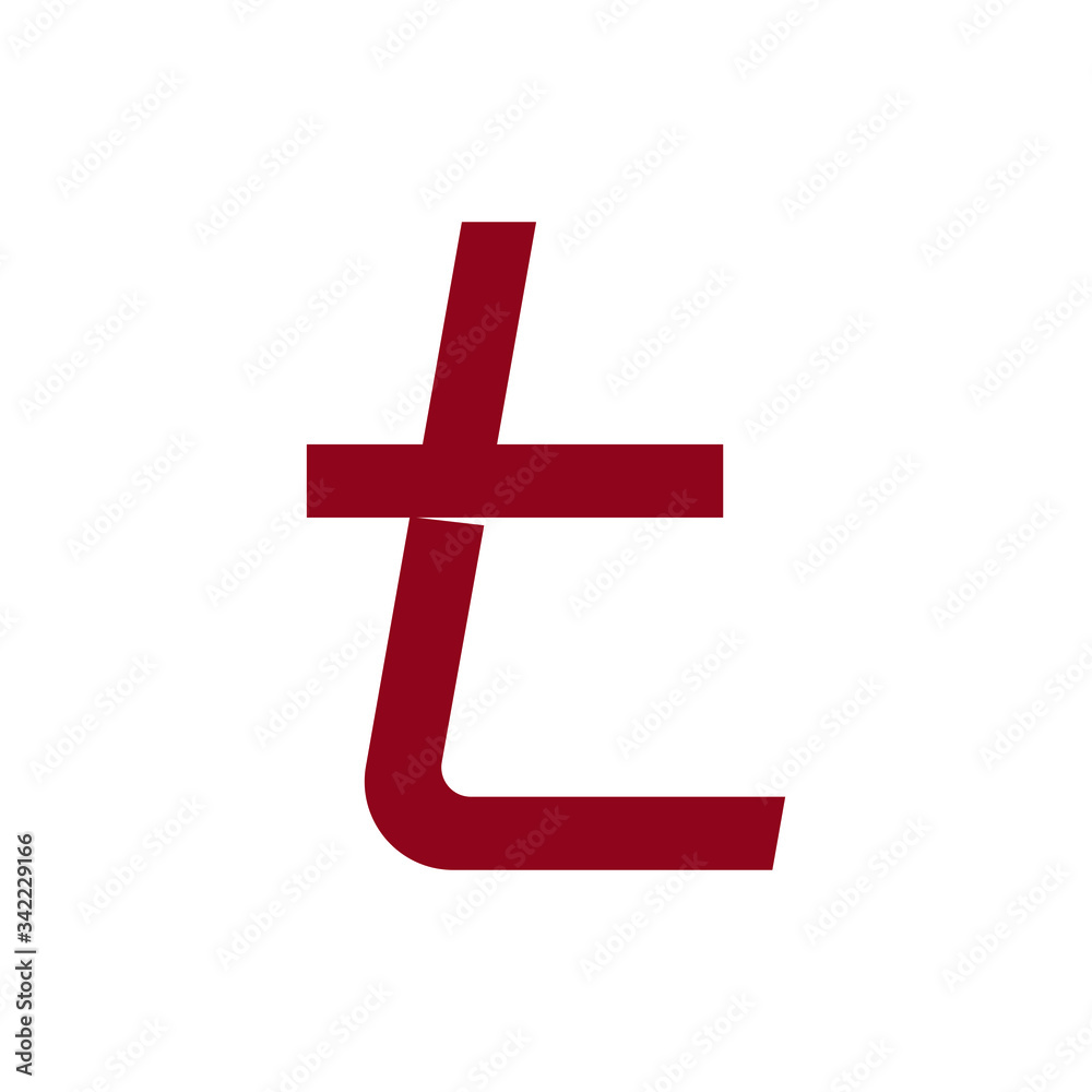 Obraz premium t letter logo vector