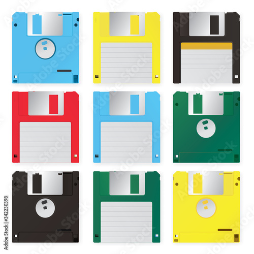 Floppy Disk Vector Illustration