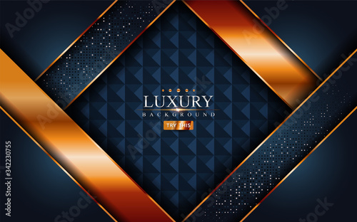 Abstract dark gold bronze with geometry shape background design.