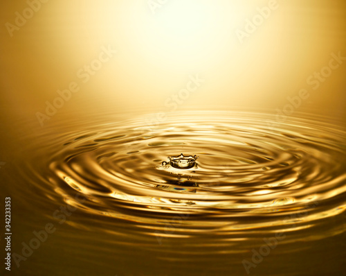 Golden water ripple #4