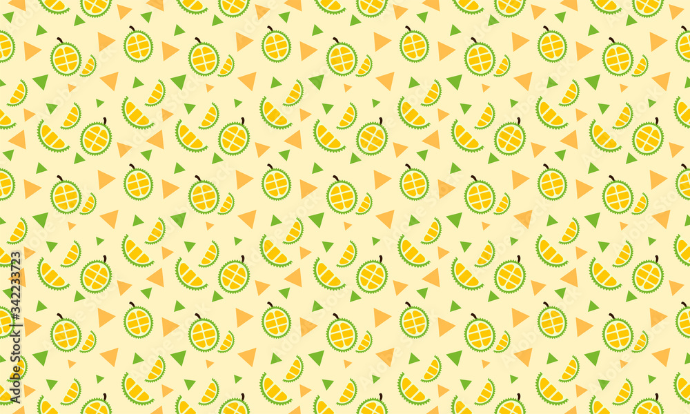 Vector Seamless Pattern Colorful Vegetable Illustration Minimalist Cover Template