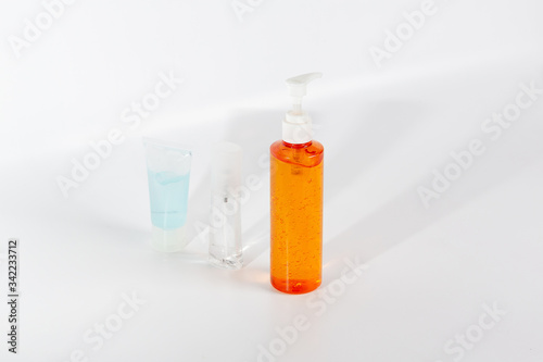 Hand gel bottle isolated On a white background