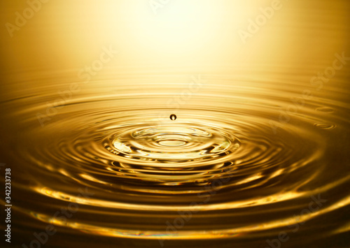 Golden water ripple #1