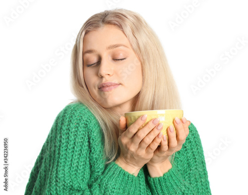 Beautiful young woman with ...