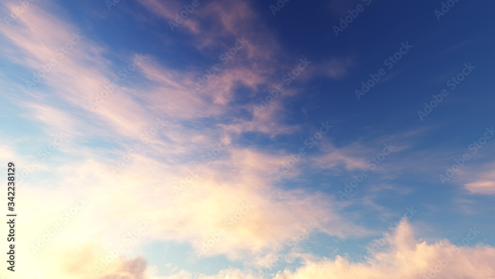 Sky abstract with red light background, Illustration