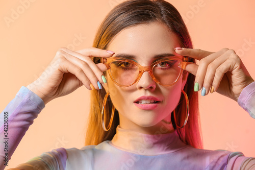 Young woman with beautiful ...