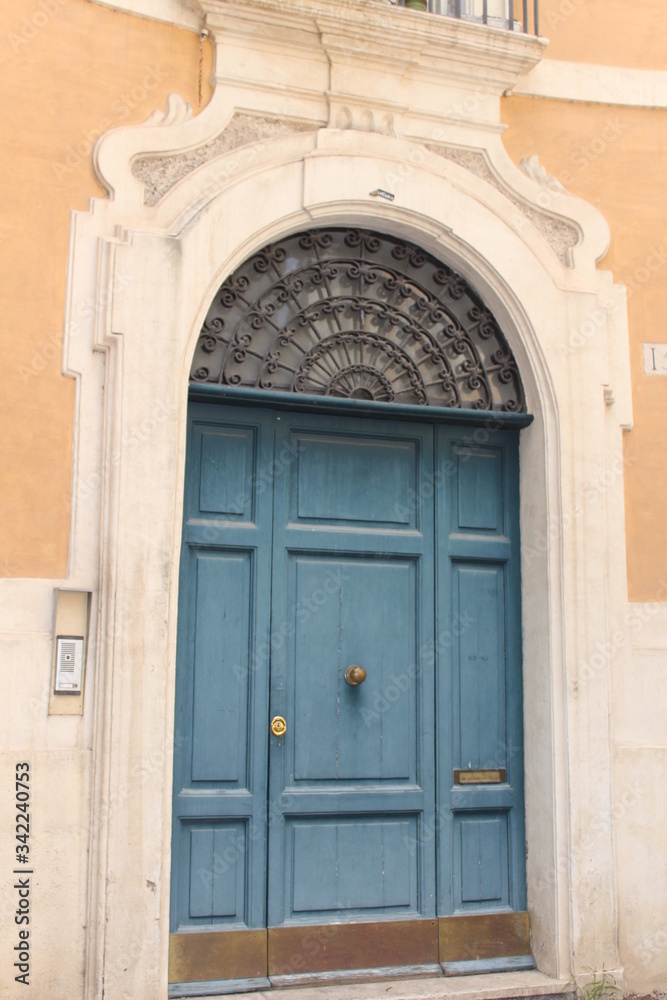 old wooden door