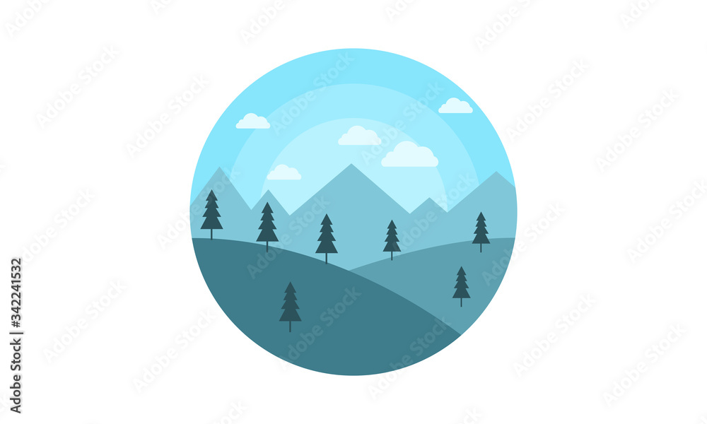 flat design landscape flat design landscape