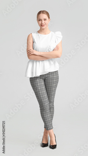 Portrait of young businessw...