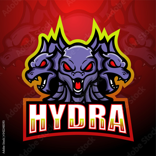 Hydra mascot esport logo design