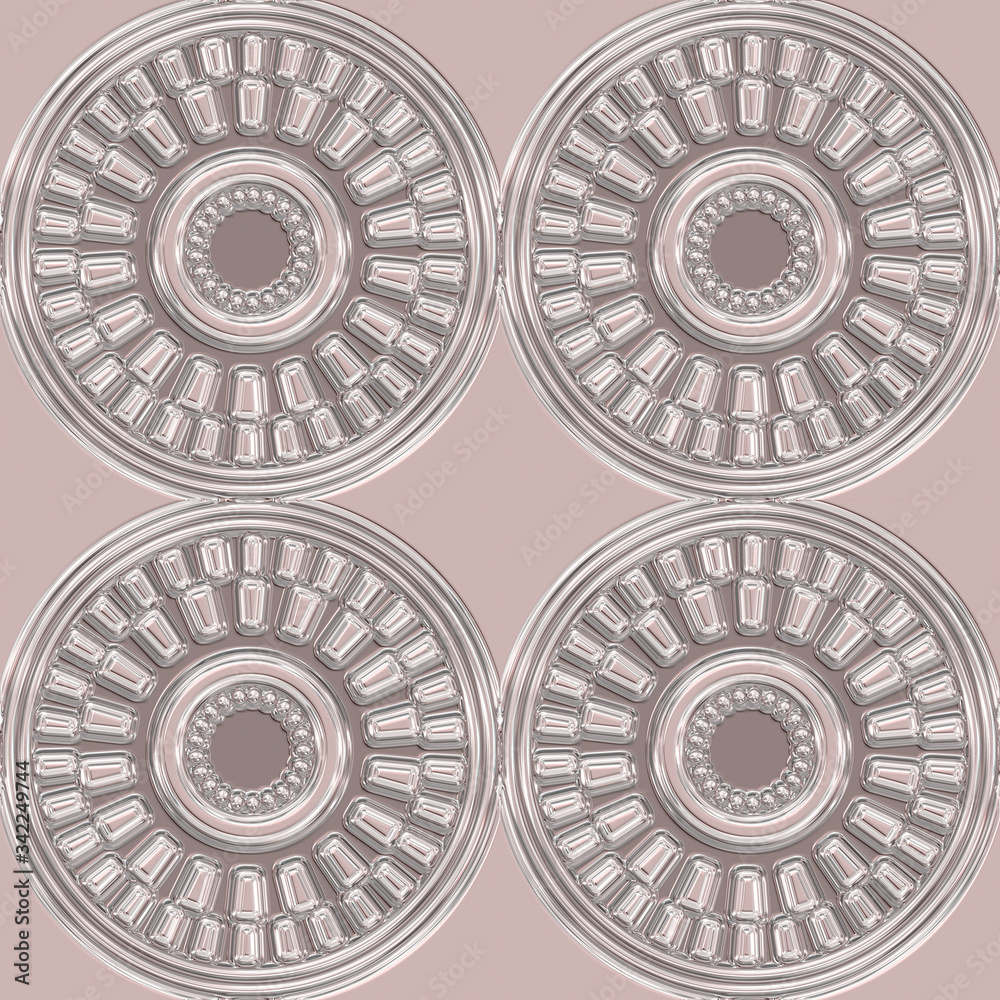 Rosegold Seamless Repeating Pattern Tile