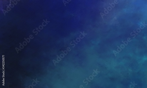 vintage painted art antique header with midnight blue, very dark blue and teal blue color with space for text or image
