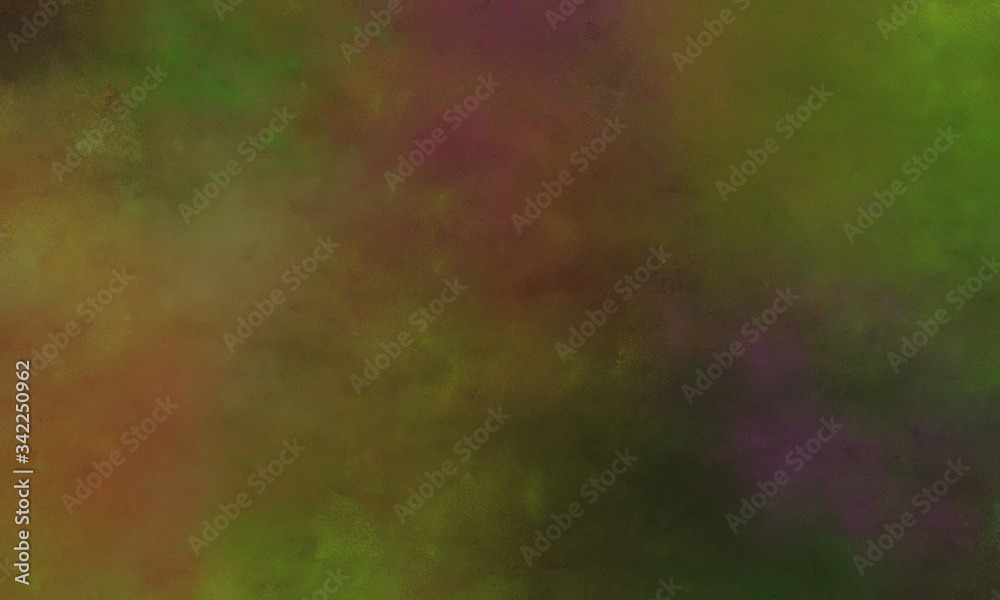 abstract painted art decorative background header with dark olive green, olive drab and very dark green color with space for text or image