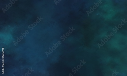 vintage painted art vintage header background with very dark blue, teal blue and teal green color with space for text or image