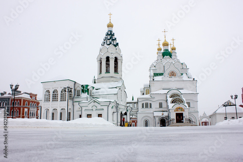 The Republic of Mari El is the city of Yoshkar-Ola. Russia. Church of the Holy Trinity