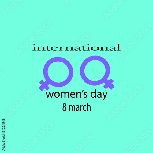 women's day 8 march logo vector