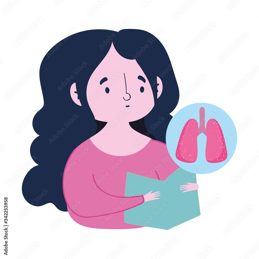 covid 19 coronavirus, woman with information symptoms disease poster covid 19 coronavirus, woman with information symptoms disease poster