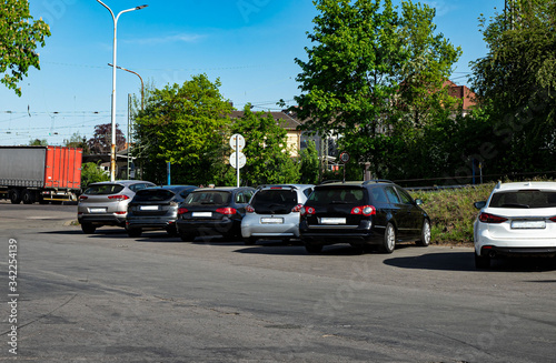 Obraz na płótnie Autoreihe w salonie