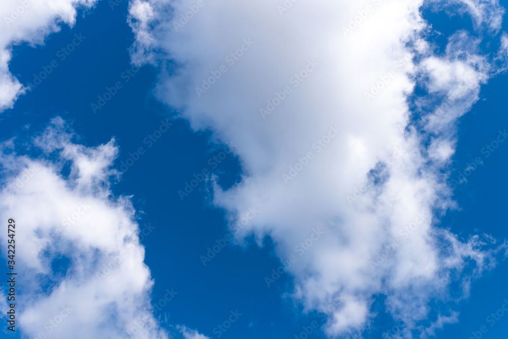 Beautiful sky with volumetric clouds, and the rays of the sun. Beautiful sky with volumetric clouds, and the rays of the sun.