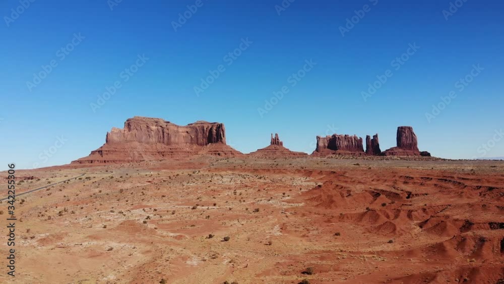 Monument Valley drone 4k aerial landscape shots at desert, Utah USA Monument Valley drone 4k aerial landscape shots at desert, Utah USA