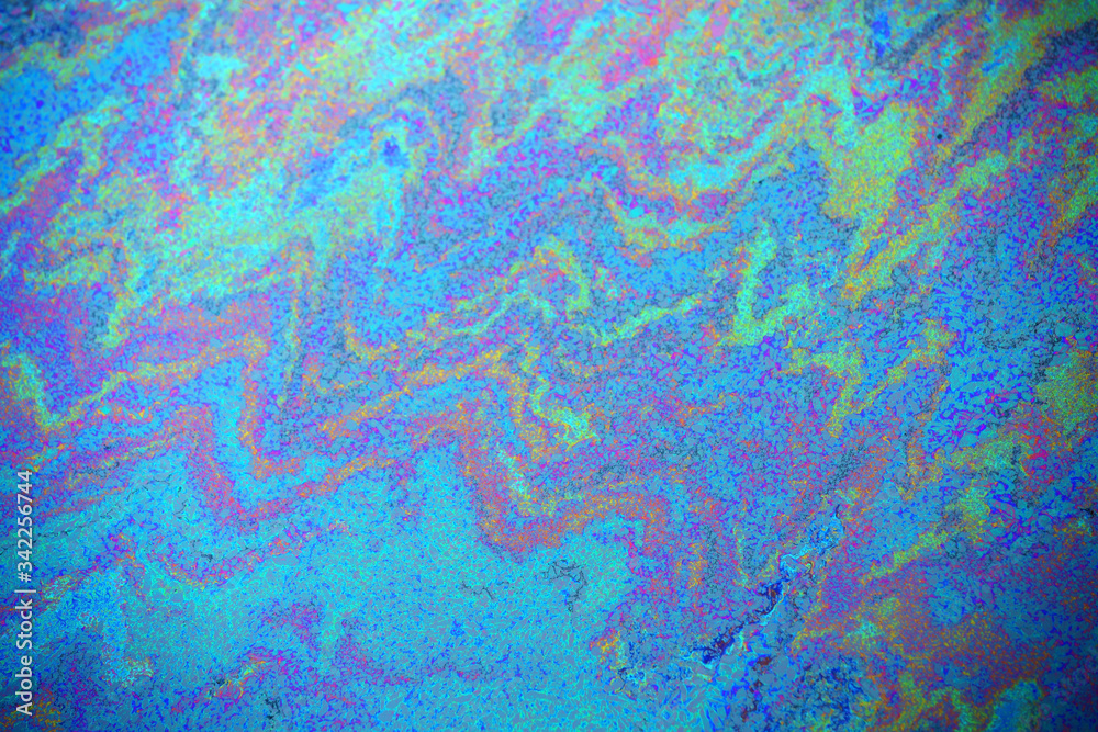 abstract of colorful rainbow oil slick background