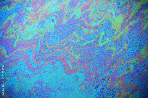 abstract of colorful rainbow oil slick background