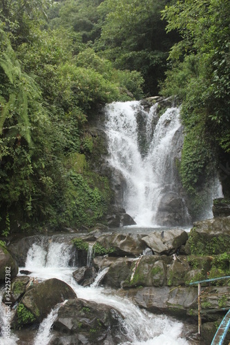 waterfall in the mountains  Darjeeling 
