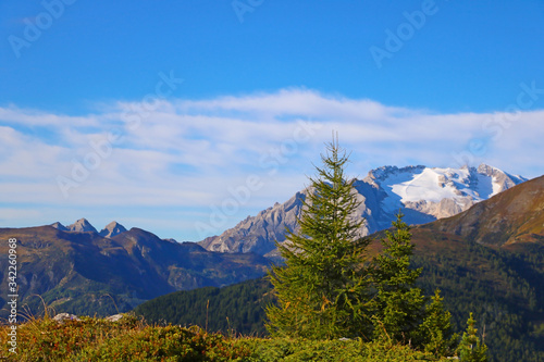 Dolomites landscape. Italian alps. Summer time, nature.
