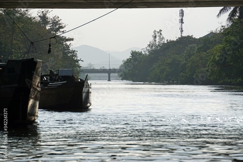 river bank from perfume river in hue