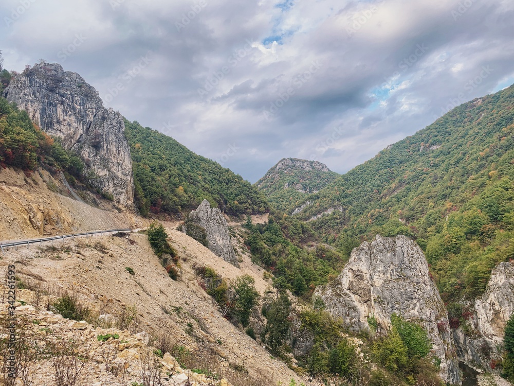 Fototapeta premium Landscape photography of mountain view