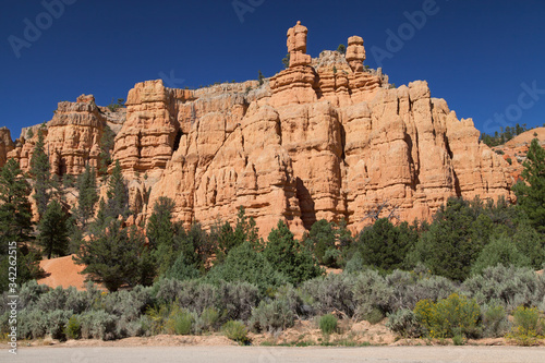 Sandstone Rock Formations in Red Canyon