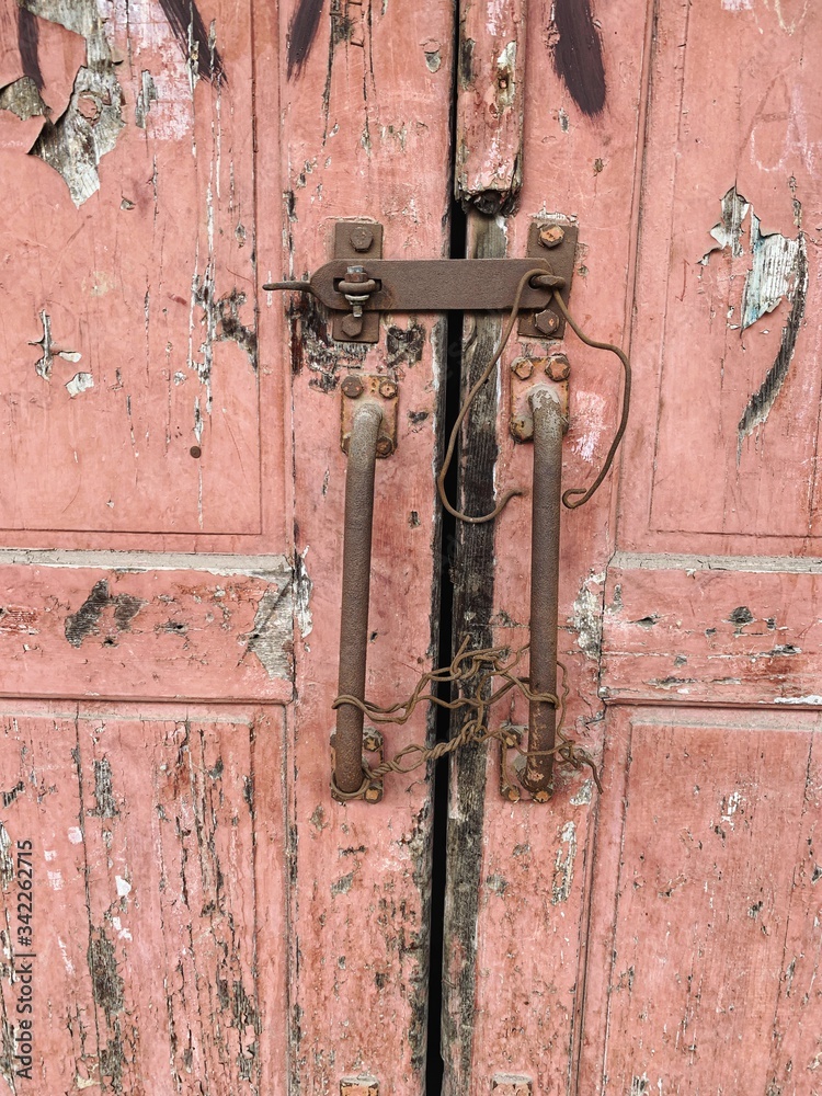 Apocalyptic old and rusty door handle Apocalyptic old and rusty door handle