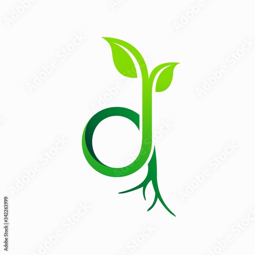 Seeds vector logo, letter b logo design