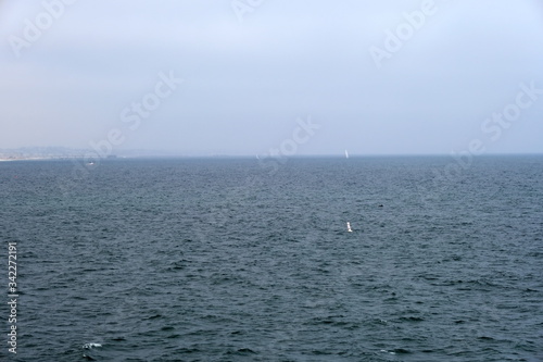  The surface of the water in the Pacific Ocean. The waves. Background for web design.