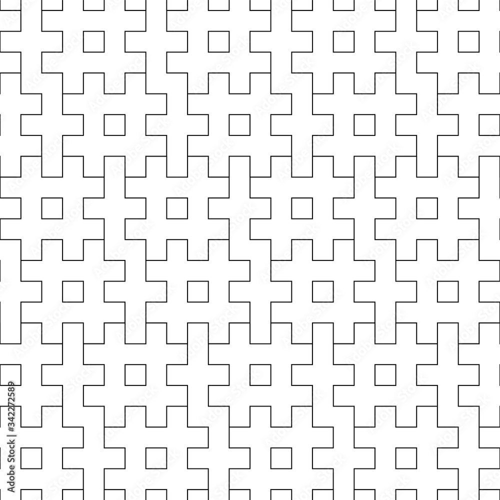 Seamless Japanese pattern of double-digited swastika Seamless Japanese pattern of double-digited swastika