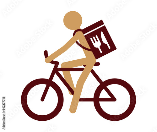 フードデリバリー　サイクル　アイコン