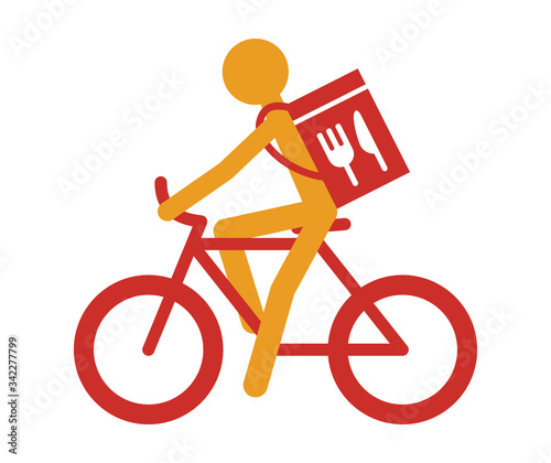 フードデリバリー　サイクル　アイコン