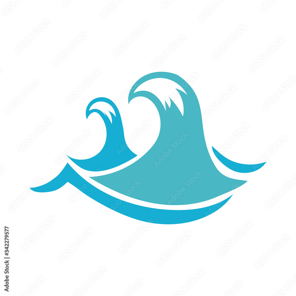 water wave ocean flat style icon water wave ocean flat style icon