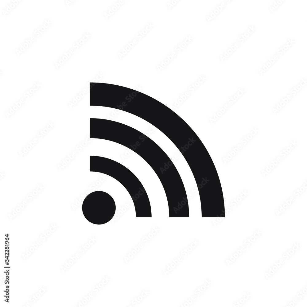 Signal icon design isolated on white background Signal icon design isolated on white background