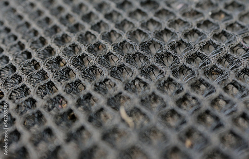 close-up of a fishing net