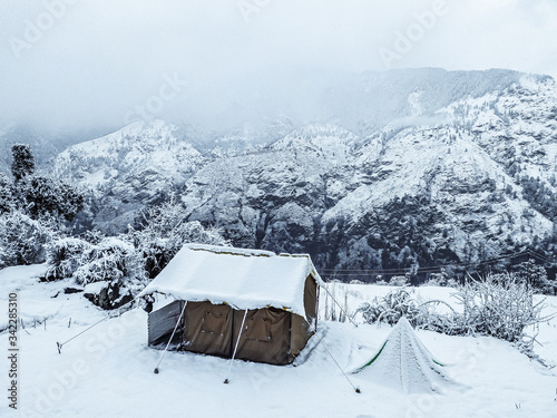 House in the snow