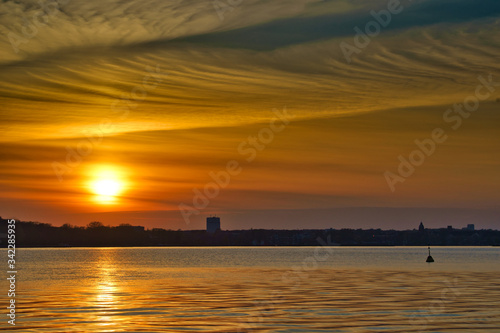sunset over the sea © Hans Steen-Kiel
