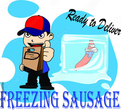 ready to deliver freezing food