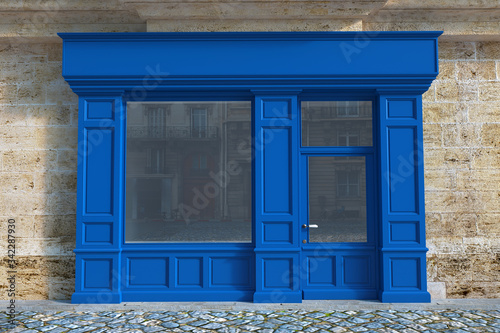 Small Shop front blue