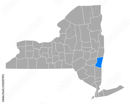 Karte von Columbia in New York